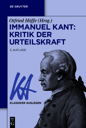 Immanuel Kant: Kritik der Urteilskraft