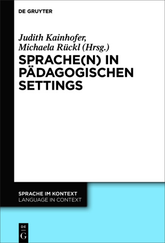 Sprache(n) in pädagogischen Settings