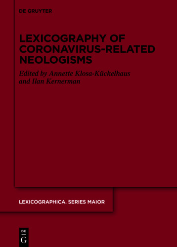 Lexicography of Coronavirus-related Neologisms
