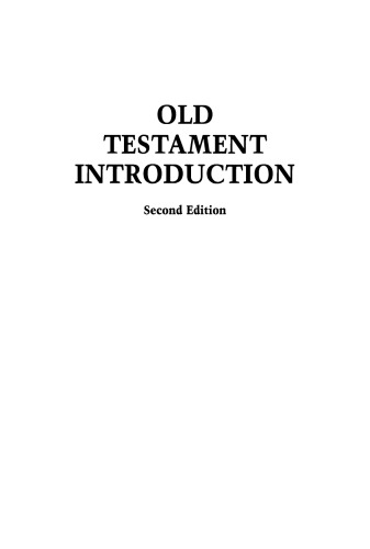 Old Testament Introduction