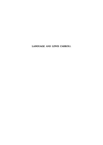 Language and Lewis Caroll