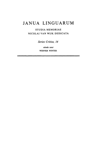 Written Language: General Problems and Problems of English