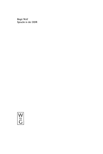Sprache in der DDR: Ein Wörterbuch