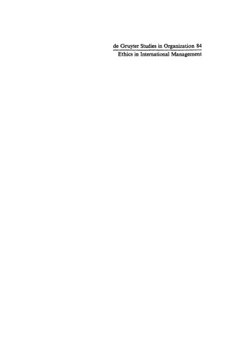 Ethics in International Management