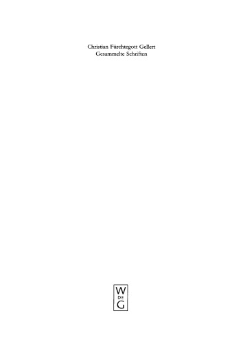 Gesammelte Schriften: Band I Fabeln und Erzählungen