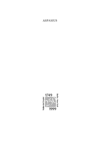 Aspasius: The Earliest Extant Commentary on Aristotle's Ethics