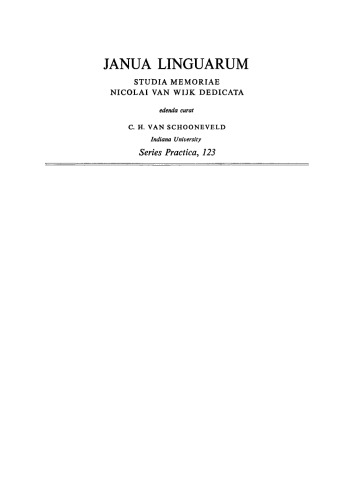 Dictionary of Mong Njua: A Miao (Meo) Language of Southeast Asia