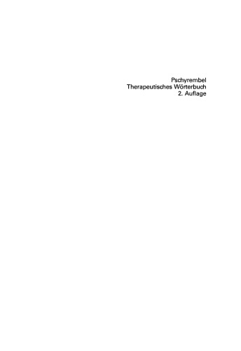 Therapeutisches Wörterbuch