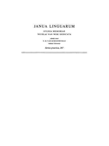 Diachronic Studies in Romance Linguistics: Papers presented at a Conference on Diachronic Romance Linguistics, University of Illinois, April 1972