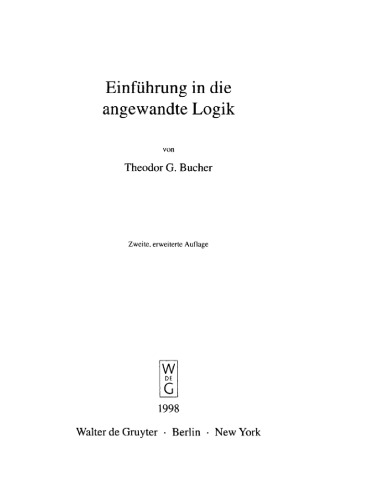 Einführung in die angewandte Logik