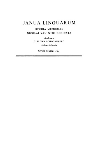 Studies on Semantics in Generative Grammar