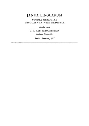 Comparative Studies in Amerindian Languages