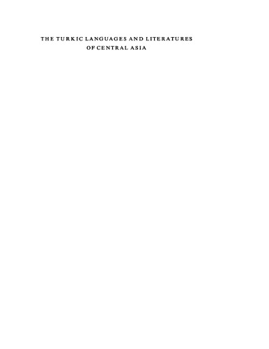 The Turkic Languages and Literatures of Central Asia: A Bibliography