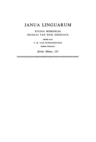 Oppositions in Morphology: As Exemplified in the English Tense System