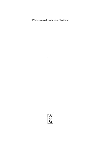 Ethische und politische Freiheit