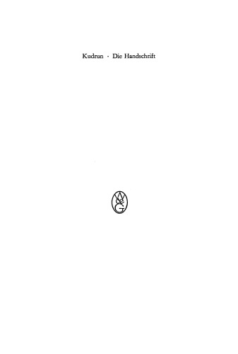 Kudrun: Die Handschrift