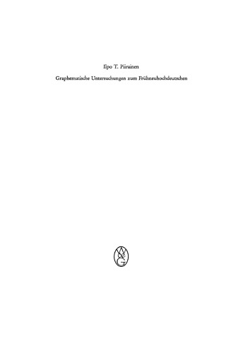 Graphematische Untersuchungen zum Frühneuhochdeutschen