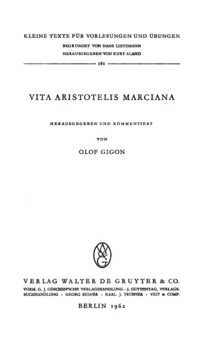 Vita Aristotelis Marciana