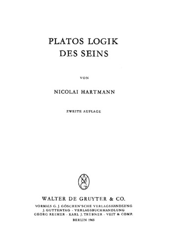 Platos Logik des Seins