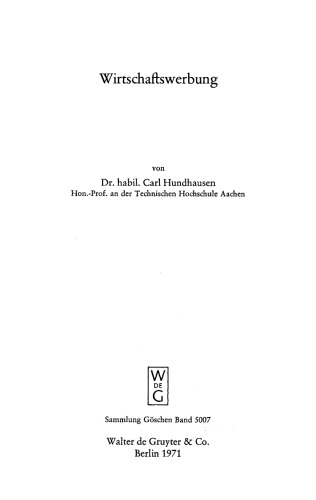 Wirtschaftswerbung