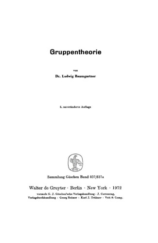 Gruppentheorie