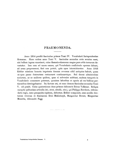 Vocabularium iurisprudentiae Romanae: Fasc 2 sed - sors, sortis