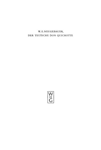 Der Teutsche Don Quichotte oder Die Begebenheiten des Marggraf von Bellamonte: Komisch und satyrisch beschrieben. Mit einem Anhang der Fabeln und Totengespräche