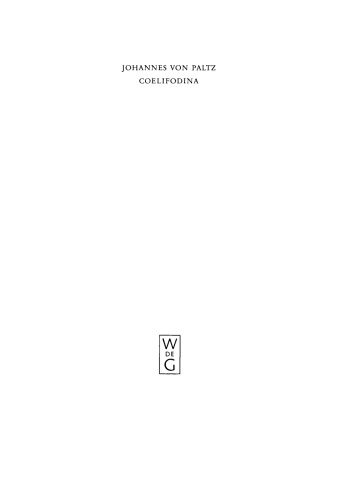 Werke: Band 1 Coelifodina