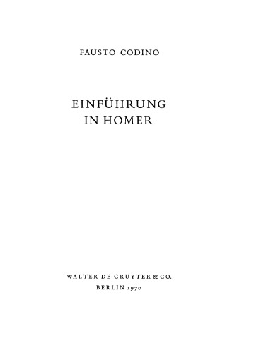 Einführung in Homer