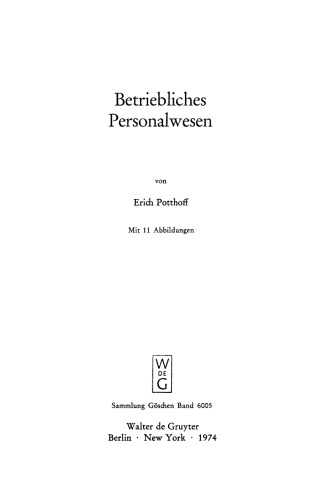 Betriebliches Personalwesen