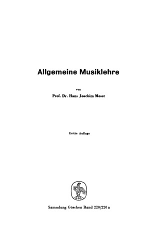 Allgemeine Musiklehre