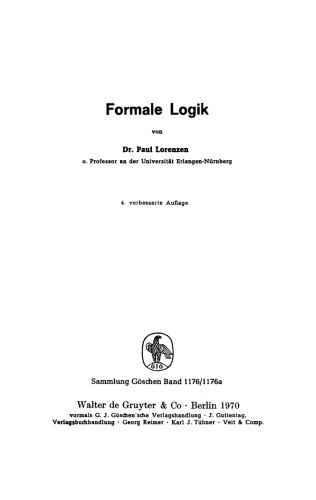 Formale Logik