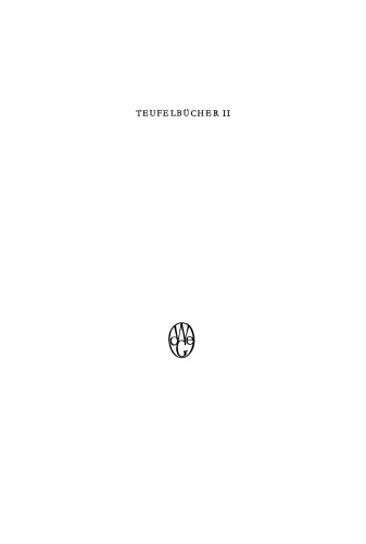 Teufelbücher in Auswahl: Band 2 Kleiderteufel. Tanzteufel. Hurenteufel. Hausteufel. Zehn Teufel