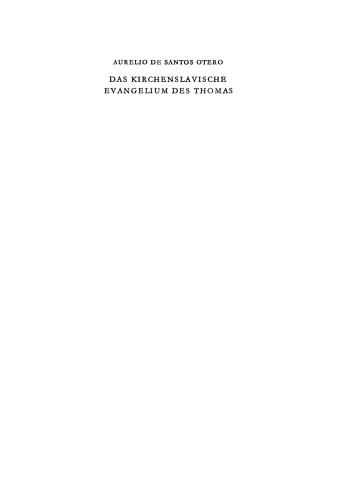 Das kirchenslavische Evangelium des Thomas