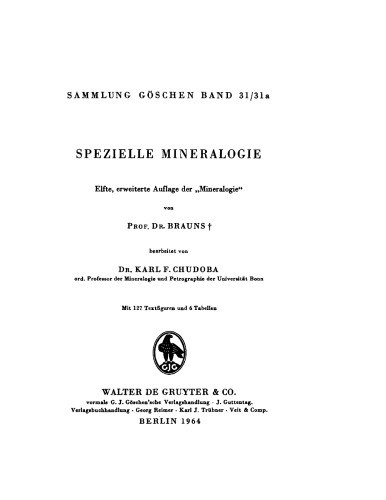 Spezielle Mineralogie