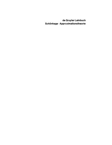 Approximationstheorie