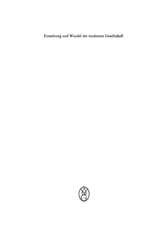 Entstehung und Wandel der modernen Gesellschaft: Festschrift für Hans Rosenberg zum 65. Geburtstag