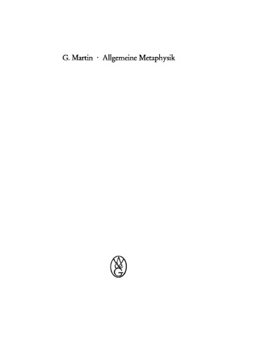 Allgemeine Metaphysik