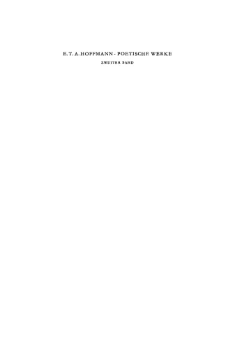 Poetische Werke: Band 2 Die Elixiere des Teufels