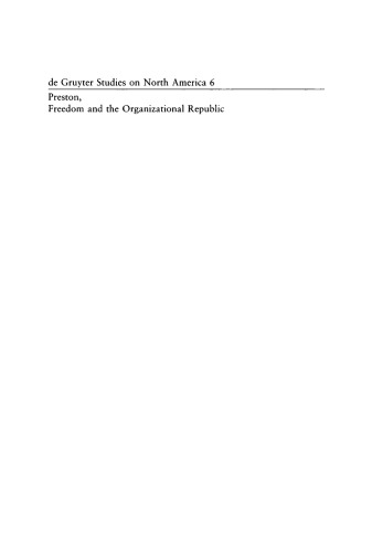 Freedom and the Organizational Republic