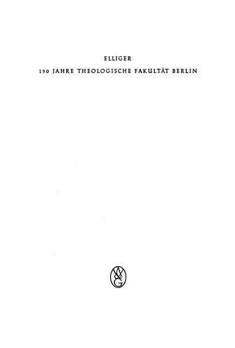 150 Jahre Theologische Fakultät Berlin: Eine Darstellung ihrer Geschichte von 1810 bis 1960 als Beitrag zu ihrem Jubiläum