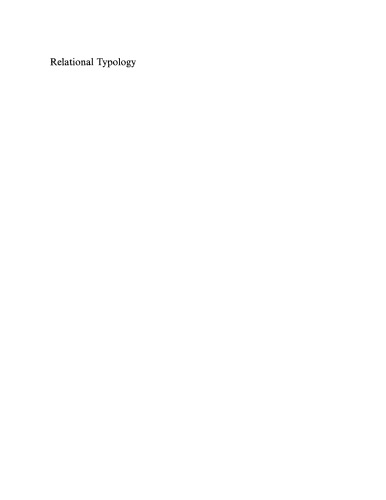 Relational Typology