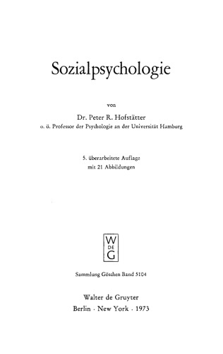Sozialpsychologie