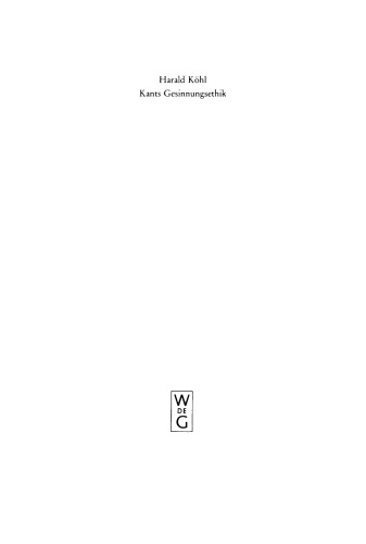 Kants Gesinnungsethik