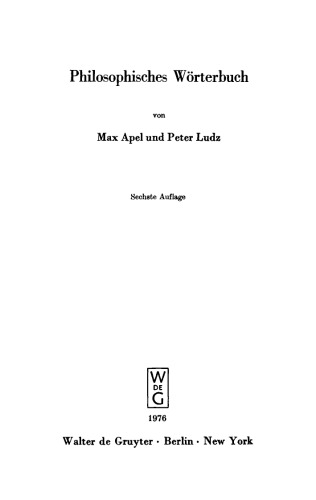 Philosophisches Wörterbuch