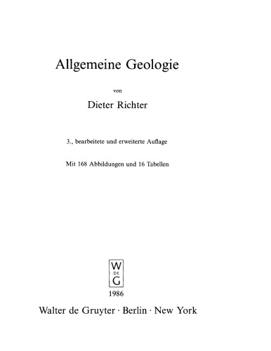 Allgemeine Geologie