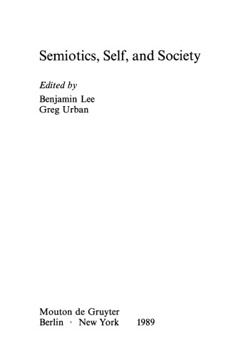 Semiotics, Self, and Society