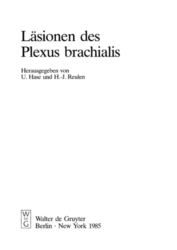 Läsionen des Plexus brachialis