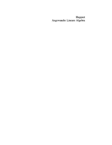 Angewandte Lineare Algebra