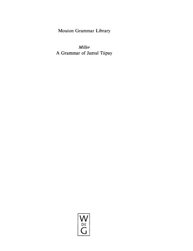 A Grammar of Jamul Tiipay